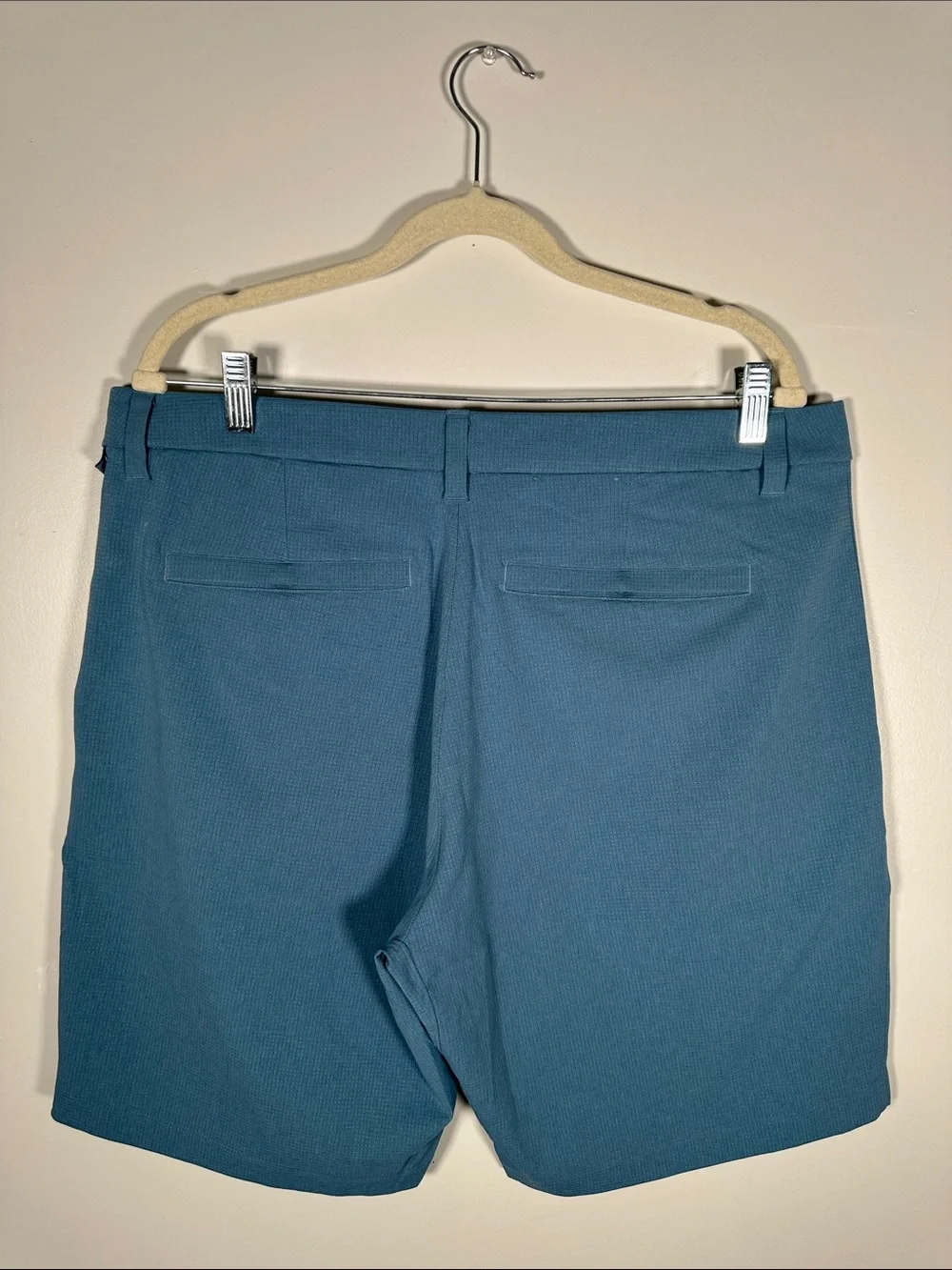 Lululemon ABC Classic Fit Shorts 9" Warpstreme Blue Mens 36-L Stretch 5 Pockets - Picture 13 of 13